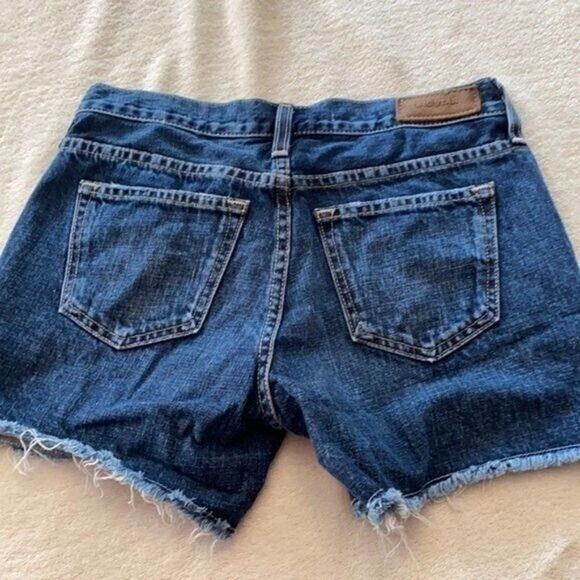 Big Star Shorts Womens 25 Blue Denim Jean Pockets Printed Western Geometric Raw - Picture 9 of 10